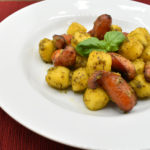 sニョッキとウインナーのジェノベーゼ