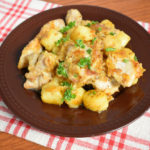 s鶏肉とニョッキのハニーマスタードレモン焼き