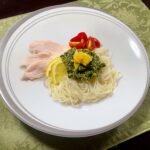 黒酢にんにくと大葉の和風ジェノベーゼそうめん250818